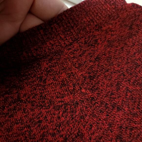 Express Soft Knit Sweater Size Small Short Sleeve Rust Red Heathered Womens - Picture 8 of 10